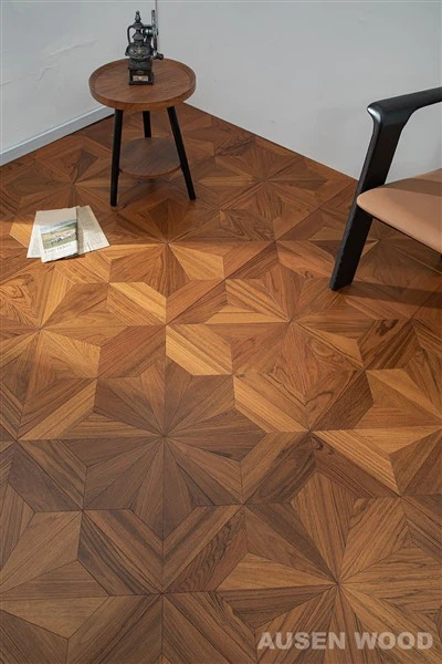 Parquet in teak birmano-Diamante